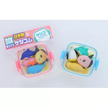 【iwako】NO PVC 環保造型橡皮擦 小盒裝(海洋動物組合)