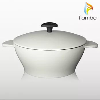 《美國flambo》富蘭鍋鑄鐵燉鍋-S (棉花糖)