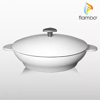 《美國flambo》富蘭鍋夢幻淺鍋-M (棉花糖)