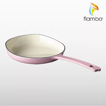 《美國flambo》富蘭鍋鑄鐵搖滾平底鍋-M (草莓冰淇淋)
