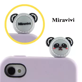Miravivi 可愛動物狂想曲系列耳機防塵塞DoDo熊貓