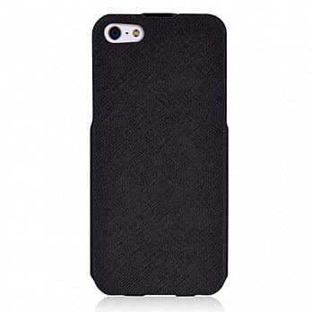 LUXA2 Posh iPhone5下掀式真皮皮套(黑)