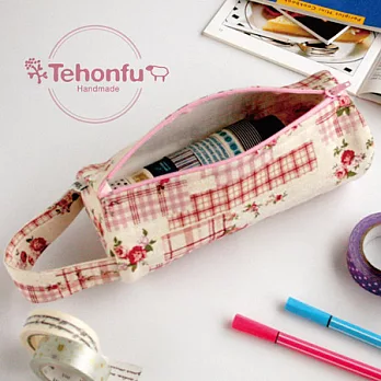 手本風紙膠收納袋-小花園--山茶