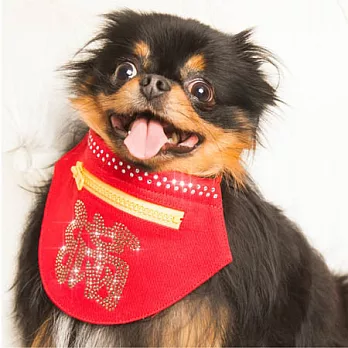 施華洛世奇吉祥如意寵物領巾紅包收納袋-M錢滿(M)