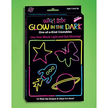 Glow in the Dark創意彩色蠟條 夜間螢光組