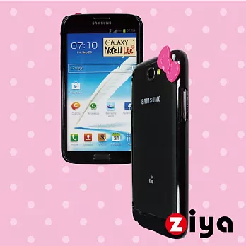 [ZIYA] Samsung Galaxy Note 2 N7100 炫彩蝴蝶結雙色邊框沉著黑