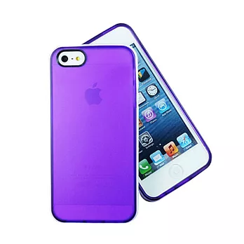 【BIEN】iPhone 5 簡約大白邊框保護殼 (紫)