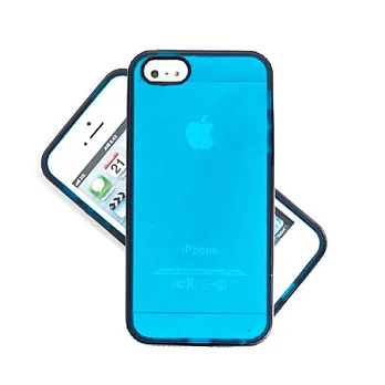 【BIEN】iPhone 5 流行大黑邊框保護殼 (藍)