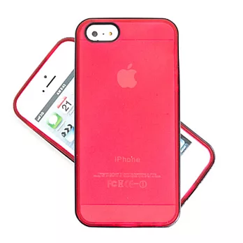 【BIEN】iPhone 5 流行大黑邊框保護殼 (紅)