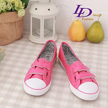 【LD image】甜美效應-輕盈芭比˙ＳＴＡＲ˙防水帆布鞋_36桃紅