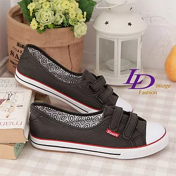 【LD image】甜美效應-輕盈芭比˙ＳＴＡＲ˙防水帆布鞋_36靚黑