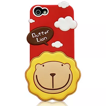 OneMagic iPhone5 立體奶油獅 矽膠保護殼