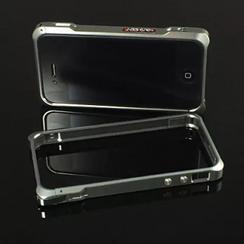 iPhone 4/4s 金屬邊框 尊爵型鋼鐵灰