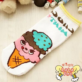 果漾拉拉 日系童襪-可愛甜點(甜筒)(3雙)