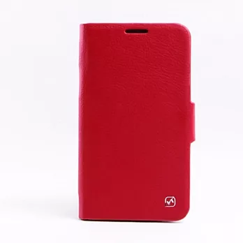 HOCO Samsung Galaxy Note II 頂級隱形支架皮套-珍藏系列紅色