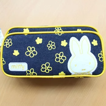 米菲兔Miffy 牛仔布雙層筆袋