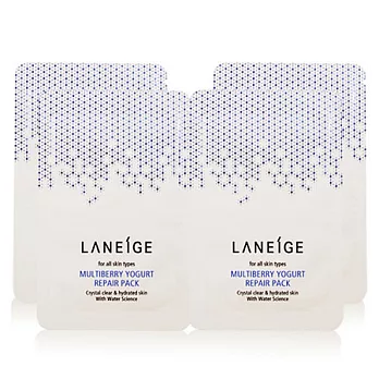 LANEIGE 蘭芝 莓果優格活顏Q彈面膜(4ml)x4