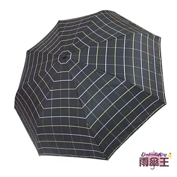 【雨傘王】英倫央代-光芒格紋☆自開收 超防潑水 防曬抗UV