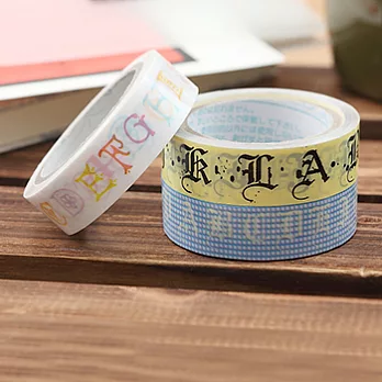 各種英字膠帶(3P)
