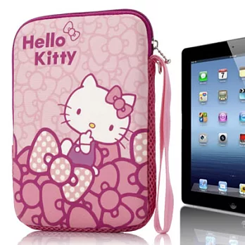 Hello Kitty10吋平板及小筆電保護袋-蝴蝶結粉