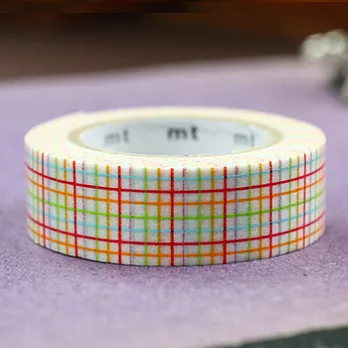 日本mt和紙膠帶1p/[格子‧赤]