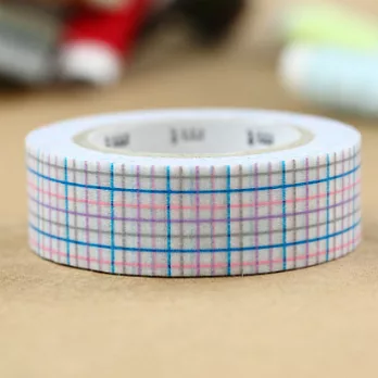 日本mt和紙膠帶1p/[格子‧青]
