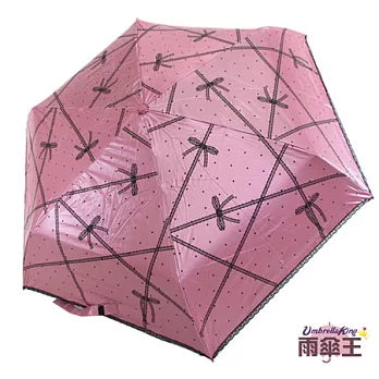【雨傘王】蕾絲風情-蕾絲梅紅☆ 強效UV防曬好傘