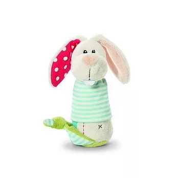 NICI 提利兔發聲握握玩具-16CM米白色兔子造型可發聲玩具