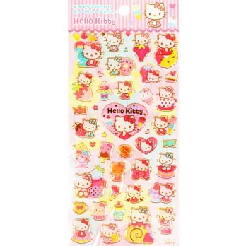 SANRIO HELLO KITTY金邊裝飾貼紙