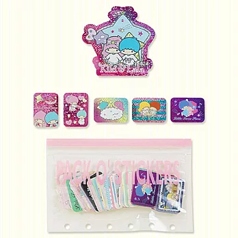 SANRIO 雙星仙子雷射貼紙附夾袋