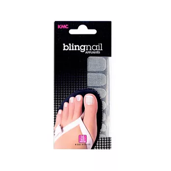 Bling Nail腳指甲貼-圓點銀