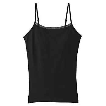 [MUJI 無印良品]女彈性網織蕾絲有杯細肩帶XL黑色