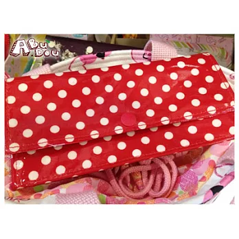 糖果點點折式防水長夾