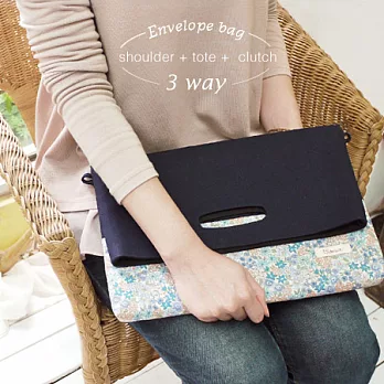 Blómur 春之物語．3WAY可拆式信封肩背包(BL)