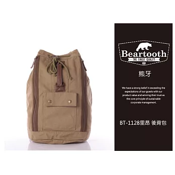 Bearteeth熊牙 BT-1128里昂 後背包-卡其色