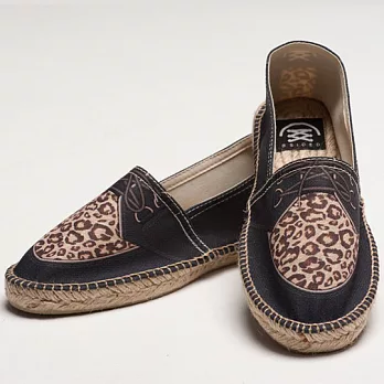 Bsided Suede Leopard 仿真時尚設計印刷休閒鞋(女)38豹紋