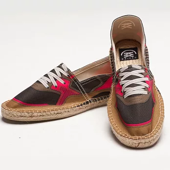 Bsided BSD Fushia&Brown;仿真時尚設計印刷休閒鞋(男)43桃紅/土黃