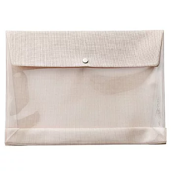 [MUJI 無印良品]TPU透明收納袋/A5.粉紅