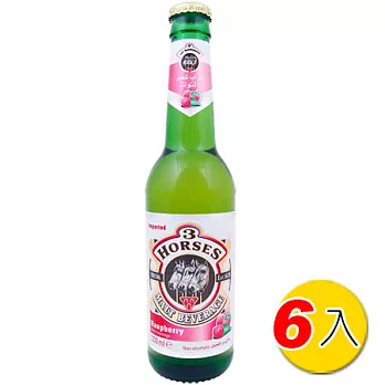 【GoodSome 好東西】德國原裝進口三馬氣泡飲_覆盆莓(330ml*6入)-到期日 2014/2/24