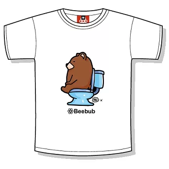 【Beebub】Mr.Bear-上廁所-XS白