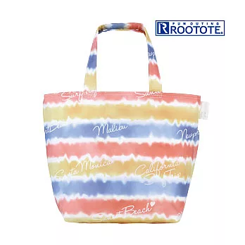 日本ROOTOTE南洋風印花保冷保溫迷你手提袋-彩虹浪花(767301)