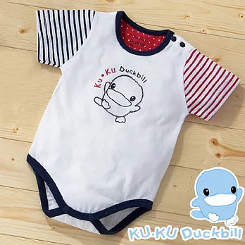 【KU.KU酷咕鴨】時尚條紋連身裝 (03/ 06/1A)80FREE
