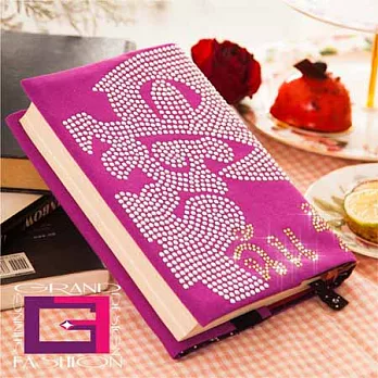 【說我愛你】施華洛世奇閃耀水鑽書衣-浪漫薰紫