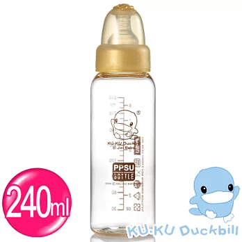【KU.KU酷咕鴨】PPSU標準奶瓶240ml乙支