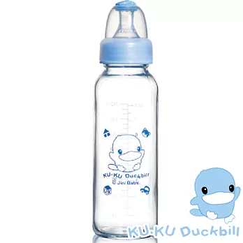 【KU.KU酷咕鴨】無鉛耐熱玻璃奶瓶-240ml