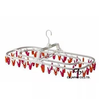 CB-Kogure繽紛系列鋁製曬衣架52夾紅/橘