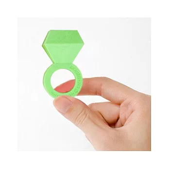 『情人節送禮首選』 ERASER+ING 戒指橡皮擦 綠色