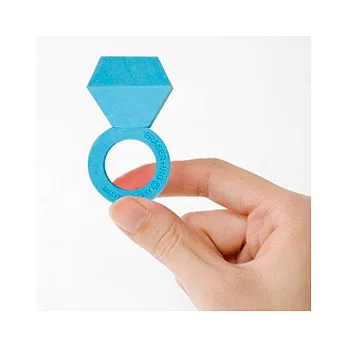 『情人節送禮首選』 ERASER+ING 戒指橡皮擦 藍色