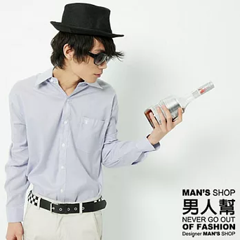 【男人幫】S5158＊【街頭型男款長袖襯衫】LC款