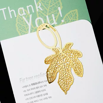 18K金無花果書籤